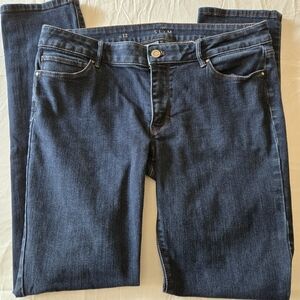 White House Black Market Jeans Women's 12 X 31 The Slim Dark Wash Denim
